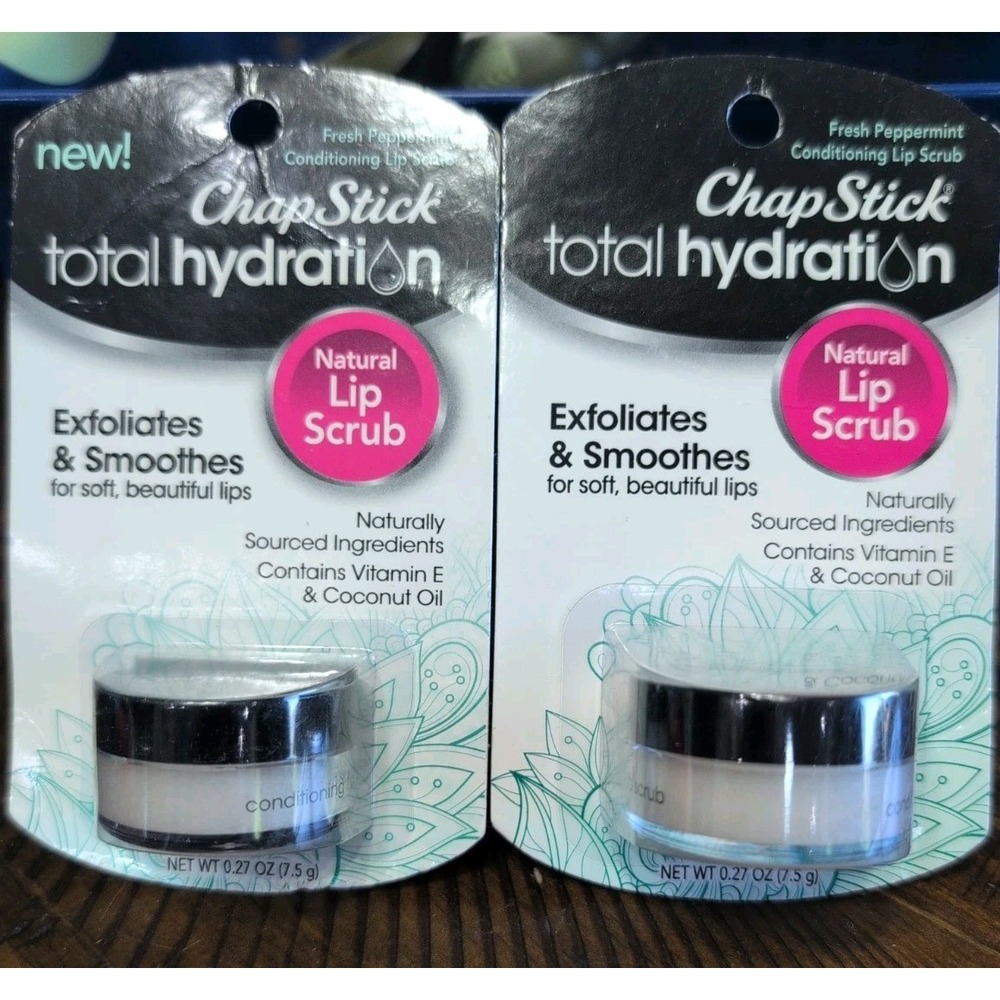 Lot of 2 New Beauty Pack ChapStick Total Hydration Exfoliate+ Hydrate